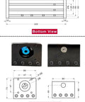 1605 Ballscrew With 300mm Effective Travel For Linear Guide Slide Motion Rail Table Setup showing top, bottom, left, right views and dimensions.