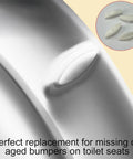 8 Piece Toilet Seat Bumper Replacement Kit For Kohler Lids Quiet Close Rubber Bumpers showing ABS plastic bumpers