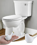 Ceramic Decorative Bird Shaped Toilet Bolt Covers 2 Pack Bathroom Hardware Upgrade Rust Free Standard Floor Mount Screw Caps next to toilet.