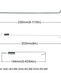Extension Spring Kit For GX Engines GX160 GX200 GX270 GX390 Governor Throttle Return Linkage Set 17 Pcs dimensions
