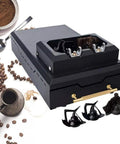 Electric Coffee Grounds Cleaner Automatic Portafilter Washing Machine with scrapers and brush head for easy cleanup and daily use.