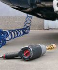 Air compressor tool connected to vehicle for 200 Piece Copper Sealing Washers And Flat Ring Gasket Set For Automotive Sheet Metal Repair