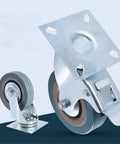 Heavy Duty Swivel Caster Wheels Four Pack With Rock Solid Metal Housing And High Temp Nylon Treads for Carts and Workbenches 2 Inch 360 Rotation 800 Lb Capacity built with locking mechanism and sealed bearings.