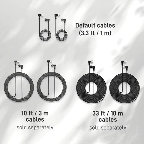 Four Zone Wireless Water Timer And Gateway System With Built In Valves And Flow Meters For Precise Garden Irrigation, No Fuss Zone Control, Remote Scheduling, And Smart Hose Timers. Default cables 3.3 ft and 10 m options