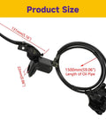 Left Hydraulic Disc Brake Master Cylinder Caliper Assembly For 50cc To 250cc ATVs And Quad Bikes with dimensions