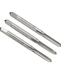 Top Shelf 3 Piece Hand Tap Set Featuring M3.5 X 0.6 Metric Thread Sizes With Taper Plug And Bottom Configurations crafted from 9CrSi alloy tool steel.