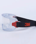 GoggleGear Eye Protection Goggles 3000 Series With Clear Scotchgard Anti Fog Lens, PVC Shroud, Premium Strap, side view