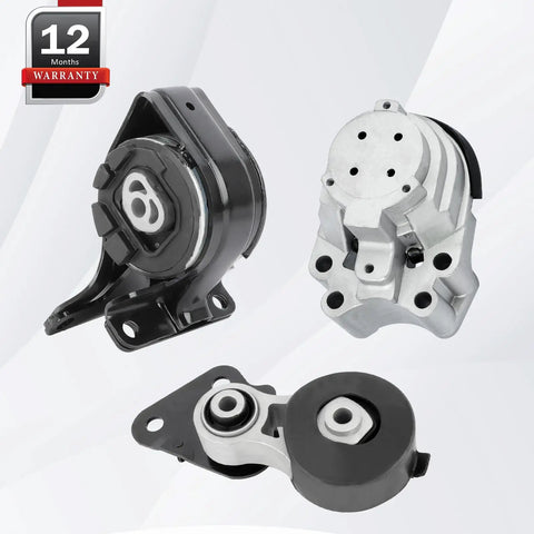 Heavy Duty Engine And Motor Transmission Mount Replacement For 2007 To 2014 Ford Edge 35l V6 detailed view of three mounts
