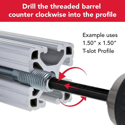 Installation of DIY Friendly 90 Degree TMatic Connector With Internal Screw Threaded Barrel And T Nut For 15 And 40 Series Aluminum Extrusions No Machining Needed Strong And Ready To Use 80 20 Compatible Hardware.