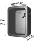 Heavy Duty Outdoor EV Charger Protector With All Weather Rain Cover And Secure Anti Theft Lock Built Tough Floor Standing Steel Enclosure, dimensions shown