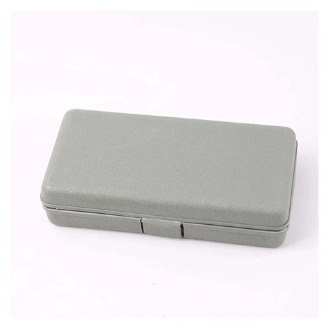 Closed gray case for Hand Held Power Punch And Sheet Metal Hole Punch Kit With Sizes From Three Thirty Second Inch To Nine Thirty Second Inch