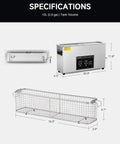 Beast 10L Digital Ultrasonic Cleaning Machine With 240W Power Built In Heater Digital Control Panel And Timer For Cleaning Gun Parts Auto Tools And Heavy Duty Machinery, 304 stainless steel basket