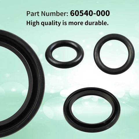 Pro Grade Hydraulic Motor Seal Kit 60540-000 For Char-Lynn 60540 And Eaton A And H Series, black rubber replacement seals