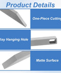 Must Have Compact Stainless Steel EDC Pry Bars For Everyday Carry Four Pack showing one-piece cutting, key hole, matte surface