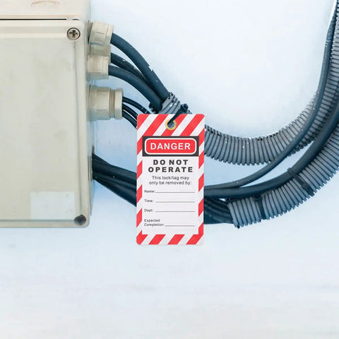 6 Pack Industrial Lockout Tags And Safety Labels For Equipment Repair Built To Take A Beating Compliance Lockout Labels