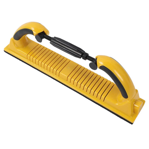 Adjustable ABS Dust Extraction Sander For Hand Sanding Block 70x400mm with handles, shown on white background.