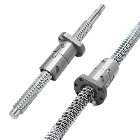 Shop Ready 3000mm Long By 25mm Diameter Ballscrew For CNC Machines And Linear Drives showing detailed design, 5005 aluminum and steel components.