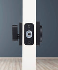 Side view of Single Cylinder Deadbolt Door Lock For Front Door With Keyed Entry Pick Resistant Security Matte Black Finish ANSI Grade 3
