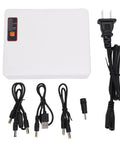 Plug And Play Mini Ups Battery Backup With 16000Mah to Keep Your WiFi Hot During Blackouts, power supply and cables.