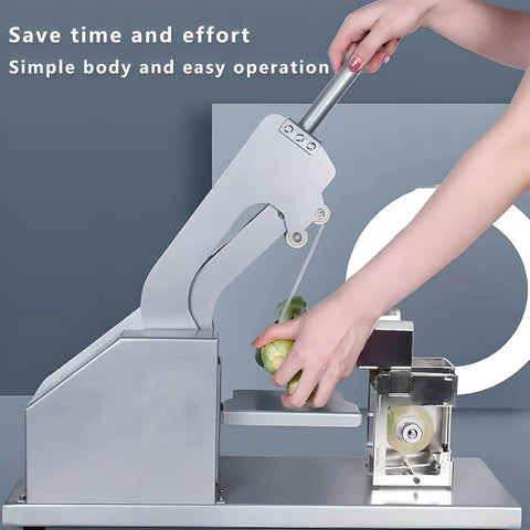 Efficient Manual Vegetable Strapping Machine For Supermarkets And Farms in action, sealing fresh produce with a simple grip.