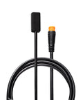 Close-up of Powallon brake sensor cable for Bafang BBS01/02, 30in black, 2-pack