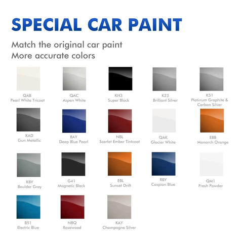 Special car paint color chart for QAB White Pearl Tricoat and other shades. White Pearl Tricoat Touch Up Paint For Infiniti Cars Q30 Q50 Q60 Q70 DIY Scratch Repair Kit Majestic White Finish QAB Quick Fix For Scratches Easy Home Auto Paint Solution.
