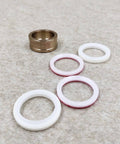 Seal assembly: bronze housing with four O-rings (white and pink) for HP .875 waterjet cutting machine