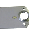 Pro Grade Quarter Turn Spring Back Plates For Sheet Metal And Auto Door Panel Fastening, 1.5" x 2" metal plate with mounting hole.