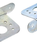 Heavy Duty Flush Quarter Turn Fasteners With Self Ejecting 90 Degree Mounting Tabs In 5 16 And 3 8 Inch Sizes detail view of metal mounting tabs.