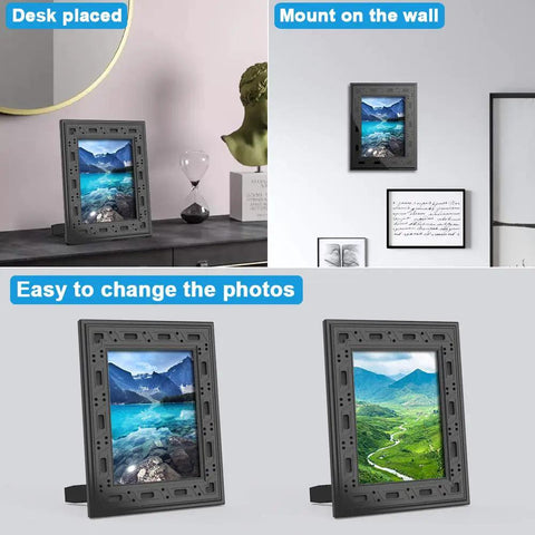 Image of Hidden WiFi Spy Camera Photo Frame 1080P With Night Vision And Motion Detection Real Time Alerts in different settings.