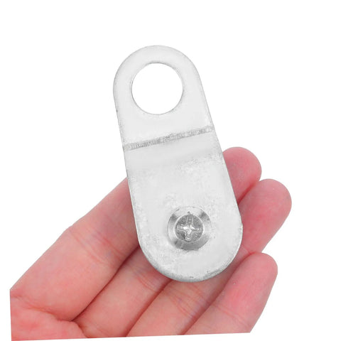 Heavy Duty Rope Pulley Guide Wheels For 6mm Cable Swivel Bearing Rollers For Hanging Loads And Lifting Outdoor Rigging Easy Install And Portable Rope Pulley Block For Workshops Construction Sites And DIY Projects, metal plate close-up