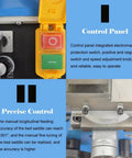 Control panel of the Heavy Duty Mini Metal Lathe Rigged Out With A Smooth One Horsepower Brushless Motor for precise operation.