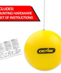 Ceiling Mounted Parking Guide System For Perfect Parking Every Time No Drilling Into Concrete No Tripping Hazards Keeps Garage Floor Clear Yellow One Size with instructions and mounting hardware