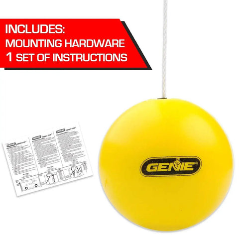 Ceiling Mounted Parking Guide System For Perfect Parking Every Time No Drilling Into Concrete No Tripping Hazards Keeps Garage Floor Clear Yellow One Size with instructions and mounting hardware