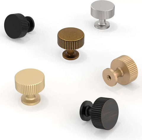 5 Pack Brushed Gold Kitchen Cabinet Knobs And Drawer Pulls Zinc Hardware For Dresser Drawers Sleek Modern Update For Cabinets