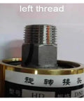 3/4 Inch Thread Rotary Copper Water Joint Swivel Connector 360 Degree Rotating Union For Cooling System Left Hand Thread DN20 DN25, left thread close-up