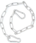 20 Inch Gate Chain Lock With Carabiner Stainless Steel Fence Gate Latch For Outdoor Fence Livestock Gate And Yard Security Durable Chain Link Lock Weather Resistant Design, showing chain and carabiners.