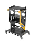 Three Tier Rolling Tool Cart On Wheels With Lockable Casters Heavy Duty Workshop Toolbox Storage Grab And Go Mobile Car Repair Organizer
