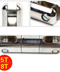 Heavy Duty Cable Pulling Swivel With 5 Ton Load Rating And Anti Twist Ball Bearings Forged From Galvanized Steel close-up view.