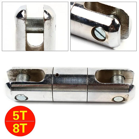 Heavy Duty Cable Pulling Swivel With 5 Ton Load Rating And Anti Twist Ball Bearings Forged From Galvanized Steel close-up view.