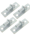 Heavy Duty Four Pack Wall Mount Gate Hinge For Wooden Barn Doors And Metal Patio Gates Silver Farm Fence Support Bracket set of four