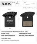 TL03S Disc Brake Ceramic Pads For Bike And Electric Scoot Compatible With Hydraulic Oil Brakes Includes Spring And Bolt