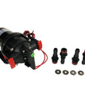 Aqua Jet WPS Submersible Water Pump 2.9 GPM 12V NPT 2.8 Bar with fittings and corrosion resistant housing for marine use
