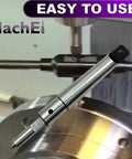 MT2 Morse Taper Shank Spring Loaded Center Tap Guide Tool shown in use on a lathe for precise thread alignment.