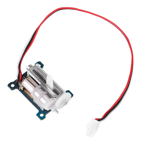 High Octane 1.5G Micro Digital Servo Packing Serious Torque For Smooth 3D RC Helicopter Flight Ultra Feathery Weight Build top view of lightweight micro servo with wires.