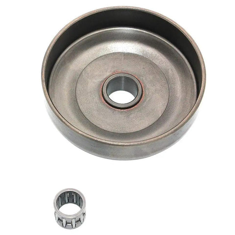 Top Notch Clutch Drum Bearing 3/8 Inch 6 Tooth Chainsaw Replacement Component with metal construction for durable yard work.