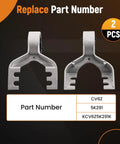 Heavy Duty 2 Pack Muffler Exhaust Hanger Bracket Kit Perfect For Ford Escape Models 2013 Through 2019 Replaces Cv6z5k291k for rear exhaust support