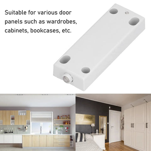 Heavy Duty Magnetic Push Type Cabinet Door Damper 50N Catch Latch installation view