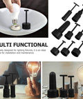 Nonslip Socket Ring Removal Tool For E14 E26 E27 G9 Lamps No Sweat Install Easy Lamp Shade Retaining Ring Wrench displayed