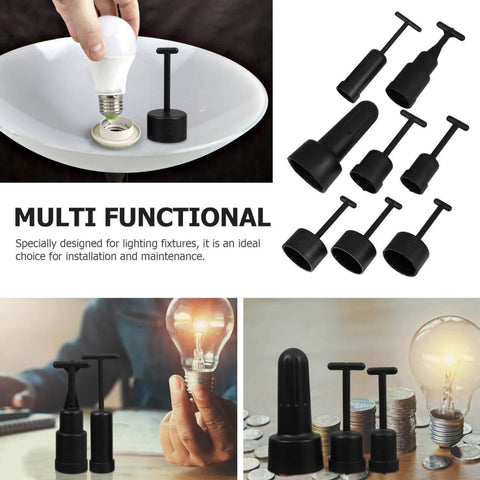 Nonslip Socket Ring Removal Tool For E14 E26 E27 G9 Lamps No Sweat Install Easy Lamp Shade Retaining Ring Wrench displayed